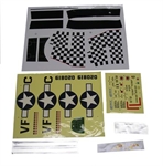 ART-7208 MUSTANG P-51D STICKER SET